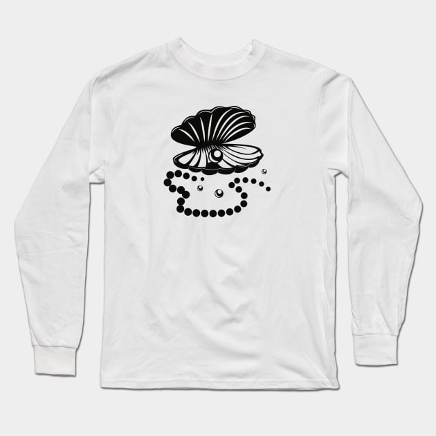 Pearls Long Sleeve T-Shirt by scdesigns